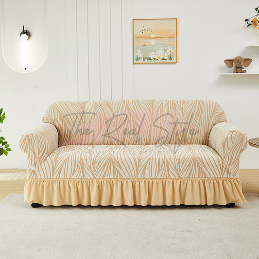 Zebra Velvet Stripe Sofa Cover - Real Style