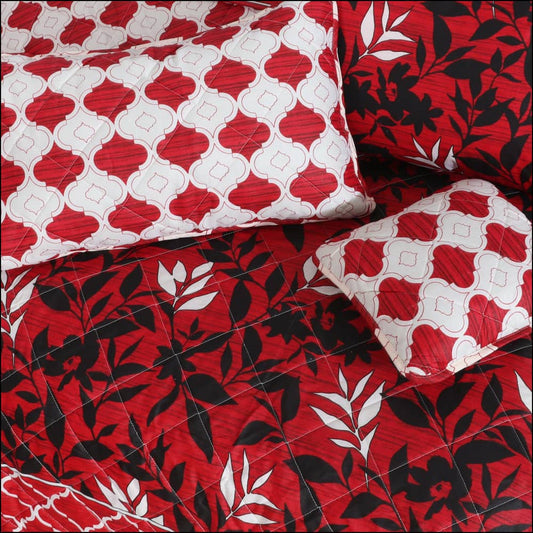 7 Pcs Quilted Comforter Set 303