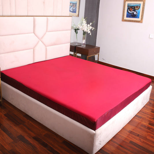 Terry Waterproof Mattress Cover - Maroon