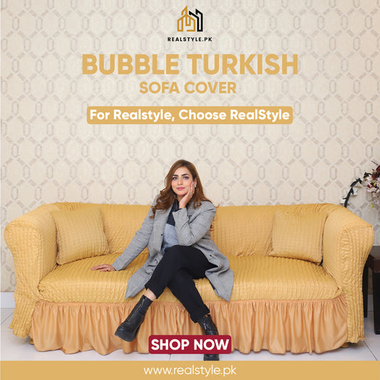 RUFFELED SUR SUCKER TURKISH SOFA COVER - Skin