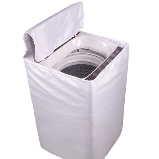 Waterproof Top Loaded Washing Machine Cover - White