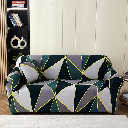 Printed Jersey Sofa Cover 01