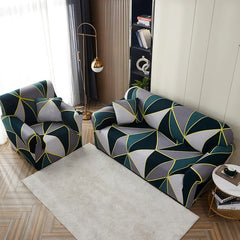 Printed Jersey Sofa Cover 01