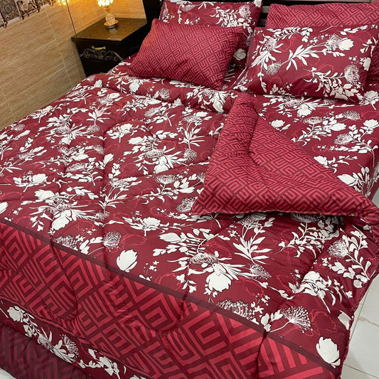 6 Pc Winter Comforter Set (Heavy Filling) 13