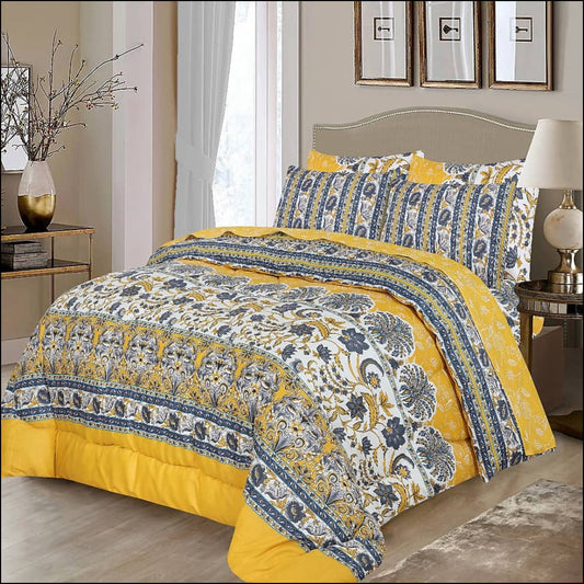 6 Pc Winter Comforter Set (Heavy Filling) 15