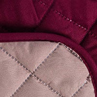 COTTON QUILTED SOFA RUNNER - SOFA COAT (Maroon)