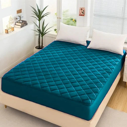 Cotton Quilted Waterproof Mattress Cover - Zink