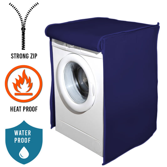 Waterproof Front Loaded Washing Machine Cover - Blue