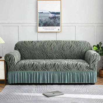 Zebra Velvet Sofa Cover - Realstyle