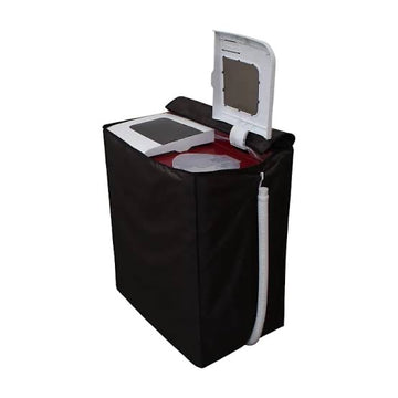 Twin Tub Waterproof Washing Machine Cover - Black