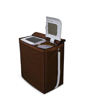 Twin Tub Waterproof Washing Machine Cover - Brown