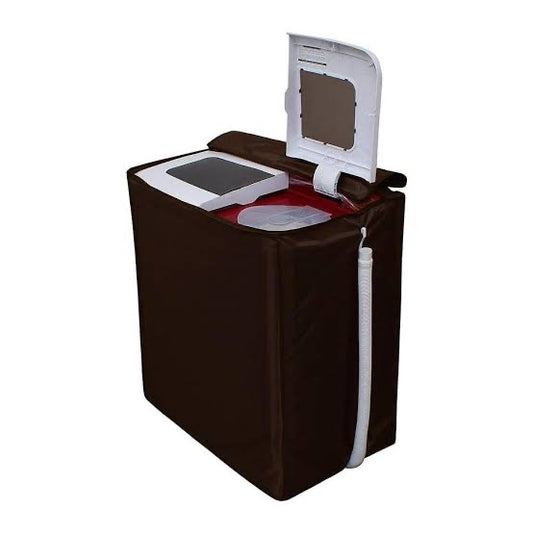 Twin Tub Waterproof Washing Machine Cover - Dark Brown