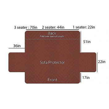 COTTON QUILTED SOFA RUNNER - SOFA COAT (Zinc)