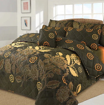 7 Pcs Quilted Comforter Set 301