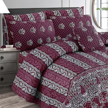7 Pcs Quilted Comforter Set 346