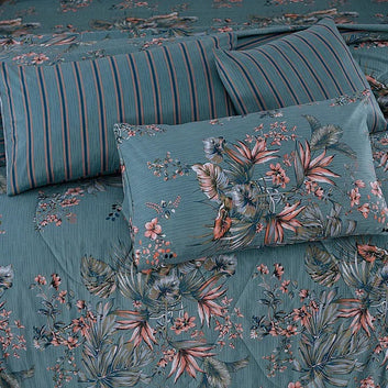 7 Pcs Quilted Comforter Set 372