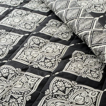 7 Pcs Quilted Comforter Set 375